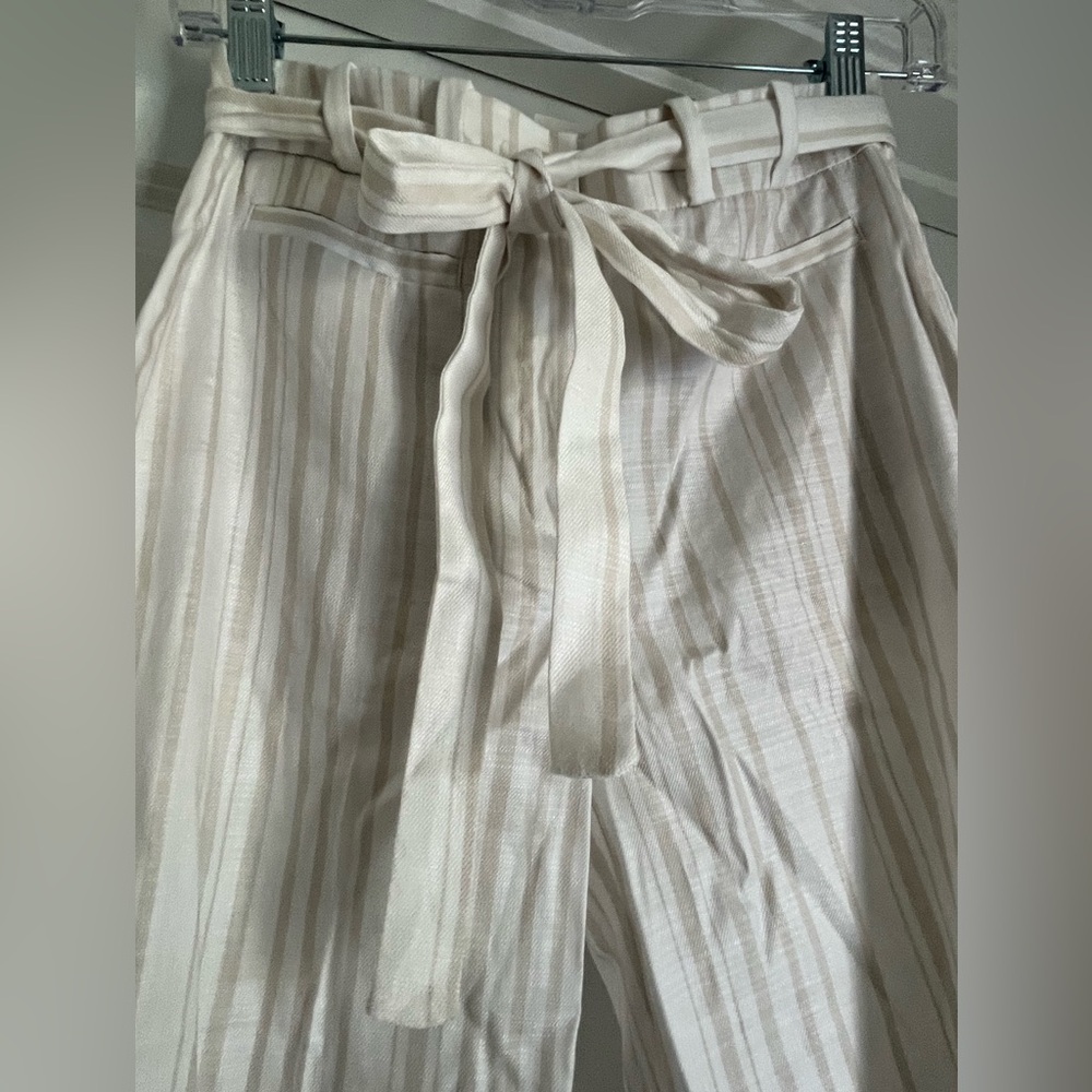WHBM Linen Wide Leg Trousers